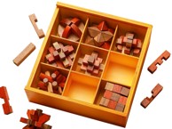 ELINELI Drvene slagalice, 9 kom