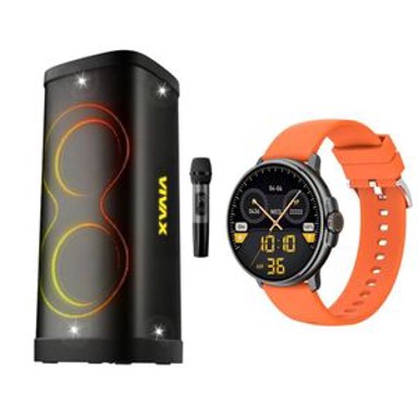 VIVAX Zvučnik BS-1310, pametni sat Life Pro 2, narančasta