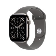 APPLE Watch Series 11 GPS + Cellular 46 mm titan kućište Natural s narukvicom Sport Stone Grey – M/L