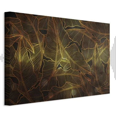 Slika Ples zlatnog lišća, jednodijelna, široka, 90x60 cm