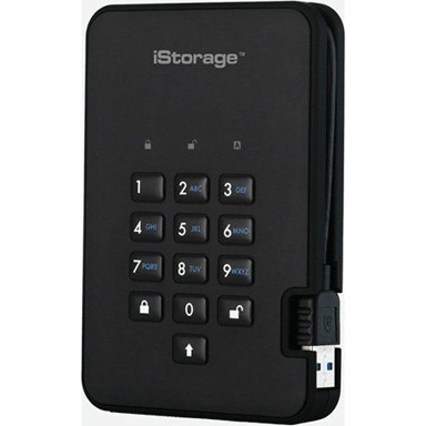 ISTORAGE Vanjski tvrdi disk diskAshur 2, 2 TB, USB-A 3.2 Gen 1, crno