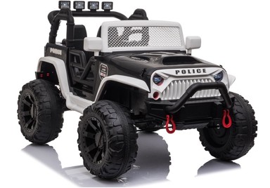 Auto na akumulator Jeep JC666 Brother Police - crno/bijeli
