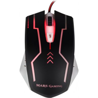 MARS GAMING Miš MM2, gaming, ambidekster, optički, 5000 DPI