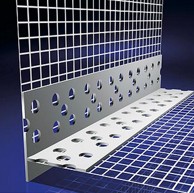 Fasadni pribor kutnik PVC s okapnicom 10x10cm 2.5m vert.