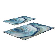 FOUTASTIC Plave kupaonske prostirke u setu 2 kom 60x100 cm