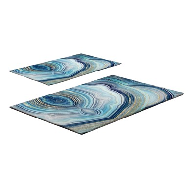 FOUTASTIC Plave kupaonske prostirke u setu 2 kom 60x100 cm