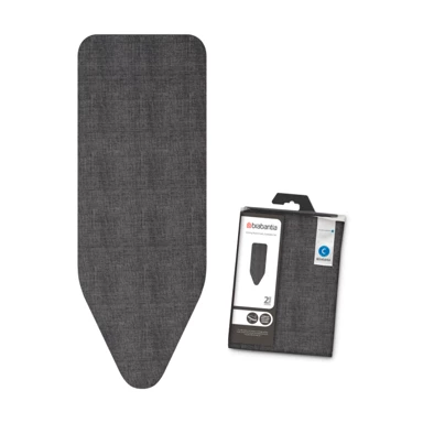 BRABANTIA Navlaka i podloga za dasku za glačanje C, 124 x 38 cm, crna (denim)