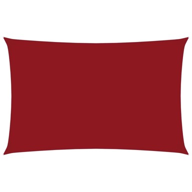 Jedro za zaštitu od sunca od tkanine oxford pravokutno 5 x 8 m, crvena