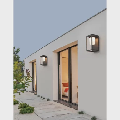 Vanjska zidna svjetiljka Loveto, LED, 1,5W, 3000 K, 152 lm, IP65, solar, senzor, NL9120621, antracit