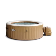 INTEX PureSpa hidromasažni bazen S1, za 4 osobe, 196 x 71 x 196 cm, SuperTough 3-slojni PVC, bež