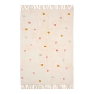 LITTLE DUTCH Tepih Dots Pink, 120x170 cm, organski pamuk
