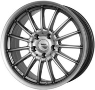 BROCK Aluminijski naplatak B13 8,5x17 5/112 ET35 sjajna, siva/krom srebrna