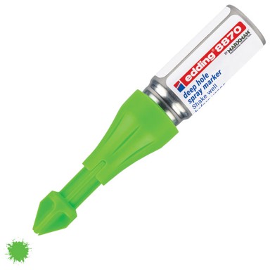 EDDING Sprej marker 8870 za označavanje mjesta bušenja, neon zeleni