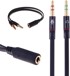 Audio adapter za slušalice, 3,5 mm ženski na 2 × 3,5 mm muški