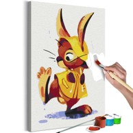 Slika za samostalno slikanje Bunny in the Rain 40x60