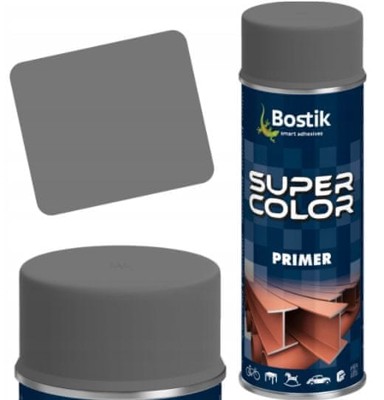 BOSTIK Super Color Primer Antikorozivni temeljni premaz u spreju, sivi, 400 ml