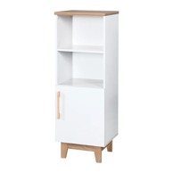 ROBA Bijela dječja biblioteka u dekoru hrasta 45x128 cm Finn 