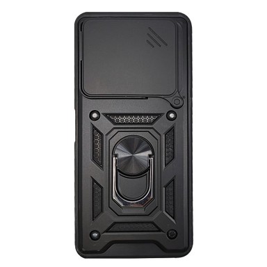 MAXMOBILE Maskica za Xiaomi Redmi Note 14 Pro 5G, ANTI-SHOCK WITH RING, crna