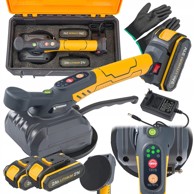 POWERMAT Vibracijska ručka s vakuumskom čašom, 130 mm, nosivost 80 kg, 21 V, 2 x 2 Ah