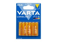 VARTA Longlife alkalne baterije AA LR6, 6 kom