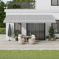 Automatska sklopiva tenda antracit&bijela 600x300 cm