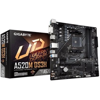GIGABYTE Matična ploča A520M DS3H, AMD A520, DDR4, mATX, s. AM4