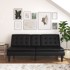 STØRAA Crna sklopiva sofa od imitacije kože 191 cm Maine