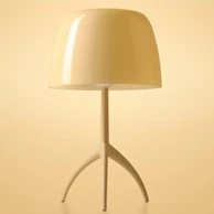 FOSCARINI Stolna lampa Lumiere Nuances Piccola dimmer, sahara