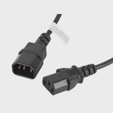LANBERG Naponski kabel CA-C13E-10CC-0018-BK, C14 na C13, crni, 1.8m