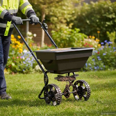 Rasipač, 80x46x75 cm, PVC i čelik, crna