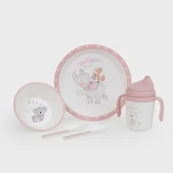INTERBABY Set za jelo 5/1 MUSIC, rozi