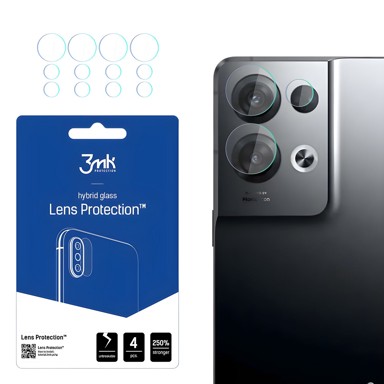 3MK Staklo za kameru za Oppo Reno 8 Pro+, prozirna
