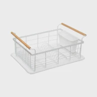 FIVE Ocjeđivač posuđa Modern, 43x32x18.6 cm - metalik