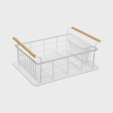 FIVE Ocjeđivač posuđa Modern, 43x32x18.6 cm - metalik