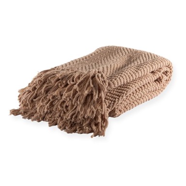 TISECO HOME STUDIO Smeđa deka od šenila, 130x170 cm, Renee