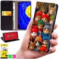 BLUEMOON Futrola tipa novčanik za Realme 14 Pro 5G - maska s otiskom + kaljeno staklo 9H