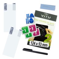VITU Zaštitna folija za mobitel i GPS uređaj, 124 × 53 mm, 21:9, 2 kom.