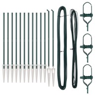 Stupovi ograde s vrhom 13 kom Ø32 mm 160 cm, galvanizirani čelik
