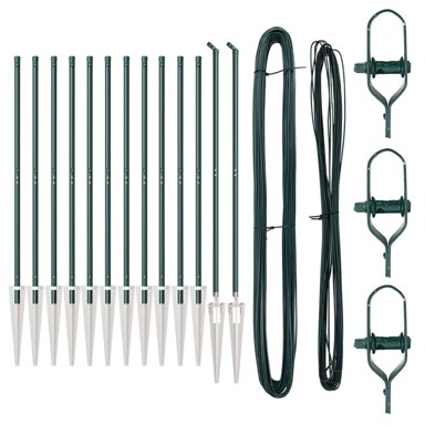 Stupovi ograde s vrhom 13 kom Ø32 mm 160 cm, galvanizirani čelik