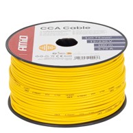 AMIO Jednožilni kabel CCA 1 x 0,75 mm² 100 m 3,75 A 12/230 V, žuti