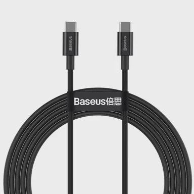 BASEUS Kabel USB-C Superior, crni, 1m, USB 2.0
