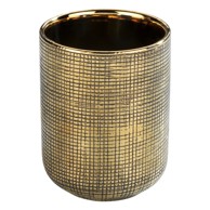 WENKO Keramička čaša za četkice za zube u zlatnoj boji Rivara