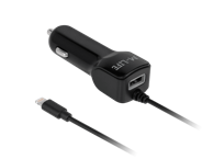 M-LIFE Auto punjač za iPhone/iPad + USB 2 x 2,1A