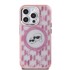KARL LAGERFELD IML Monogram Karl & Choupette Head MagSafe maskica za Apple iPhone 15 Pro, roza