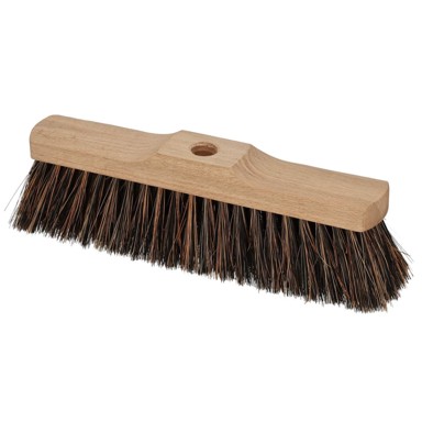 Metla za pod s kokosovim vlaknima, kocka, 27 cm, drvena
