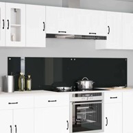 Kuhinjska zaštita 2 kom crna 110x50 cm