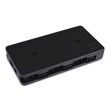 ALPHACOOL Razdjelnik Core 6x4-Pin, PWM/ARGB, crni