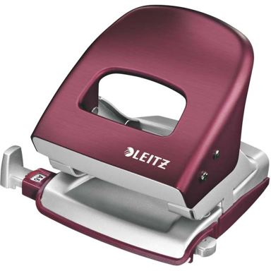 LEITZ Bušač 2 rupe NeXXt 5006, do 30 listova, crveni/srebrni