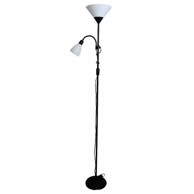 BLITZ Podna lampa Robin, crna, E27 60W + E14 25W