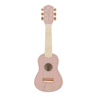 LITTLE DUTCH Dječja drvena gitara Safari Friends Pink